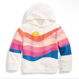 Faherty Kids Hoodie with Colorful Wave Design